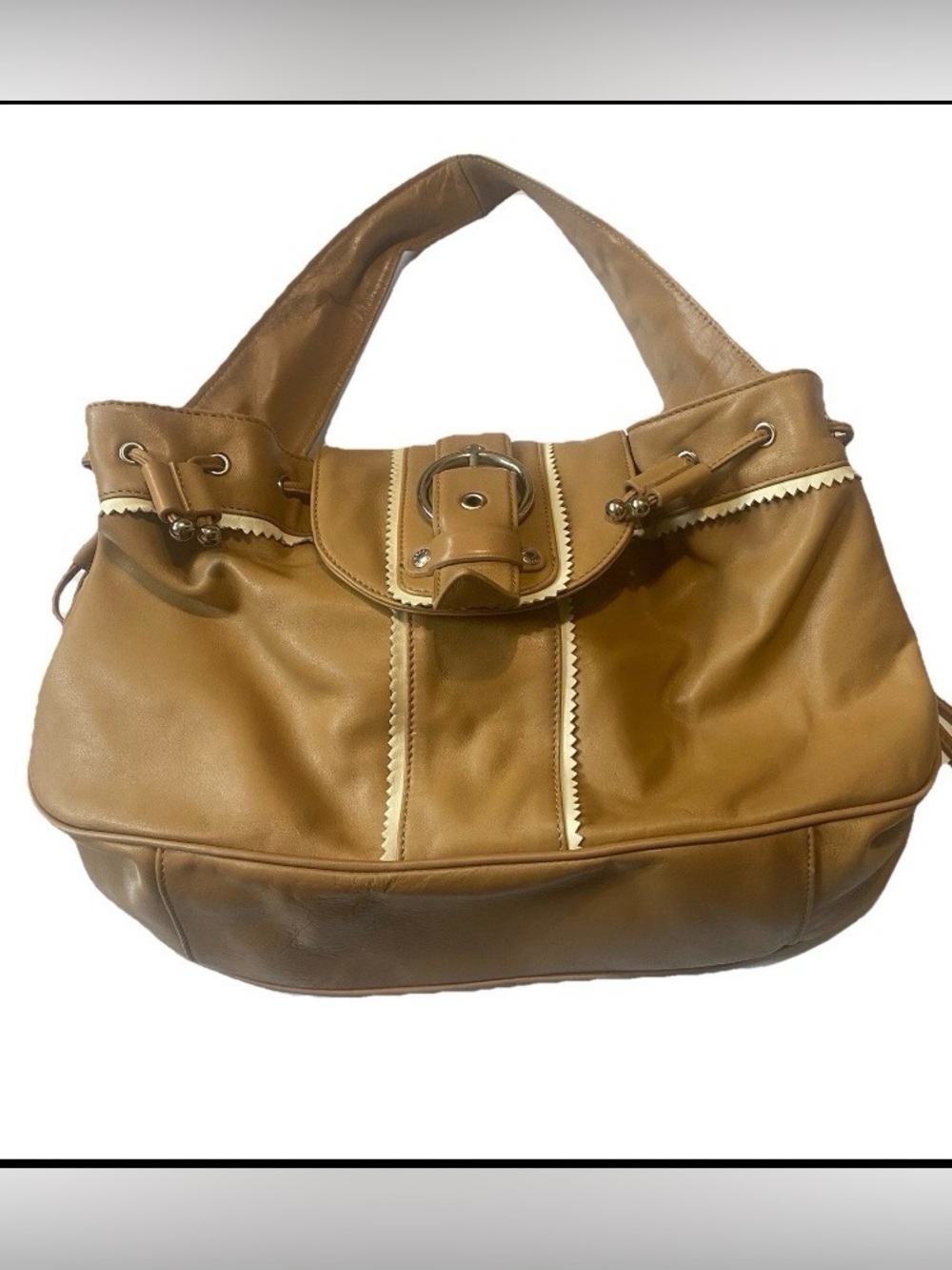 Desmo Women's Light Brown Beige Bag Made in Italy